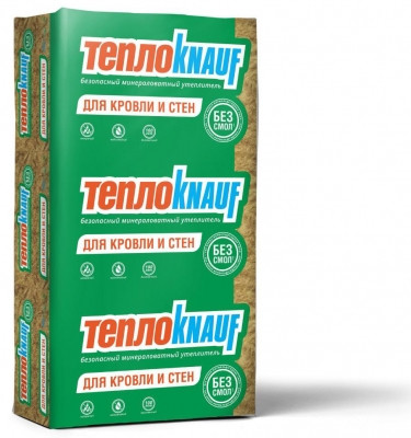 Утеплитель ТеплоКнауф коттедж 1230x610х100мм (6м2) (0,6м3)