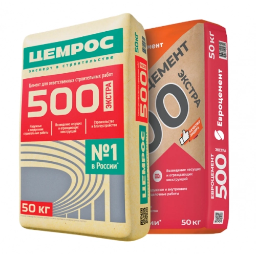 Цемент Евроцемент М500 Д20 50кг