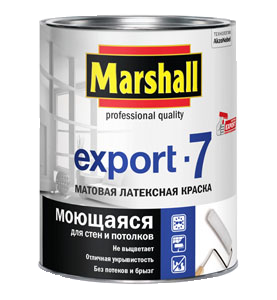 Marshall Export-7 Краска для стен и потолков латексная матовая белая 0.9 л.