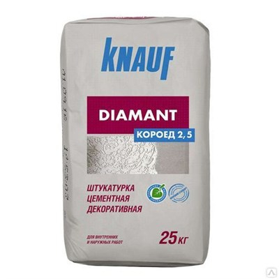 Штукатурка декоративная короед 1,5мм Кнауф Диамант (Knauf Diamant) 25кг