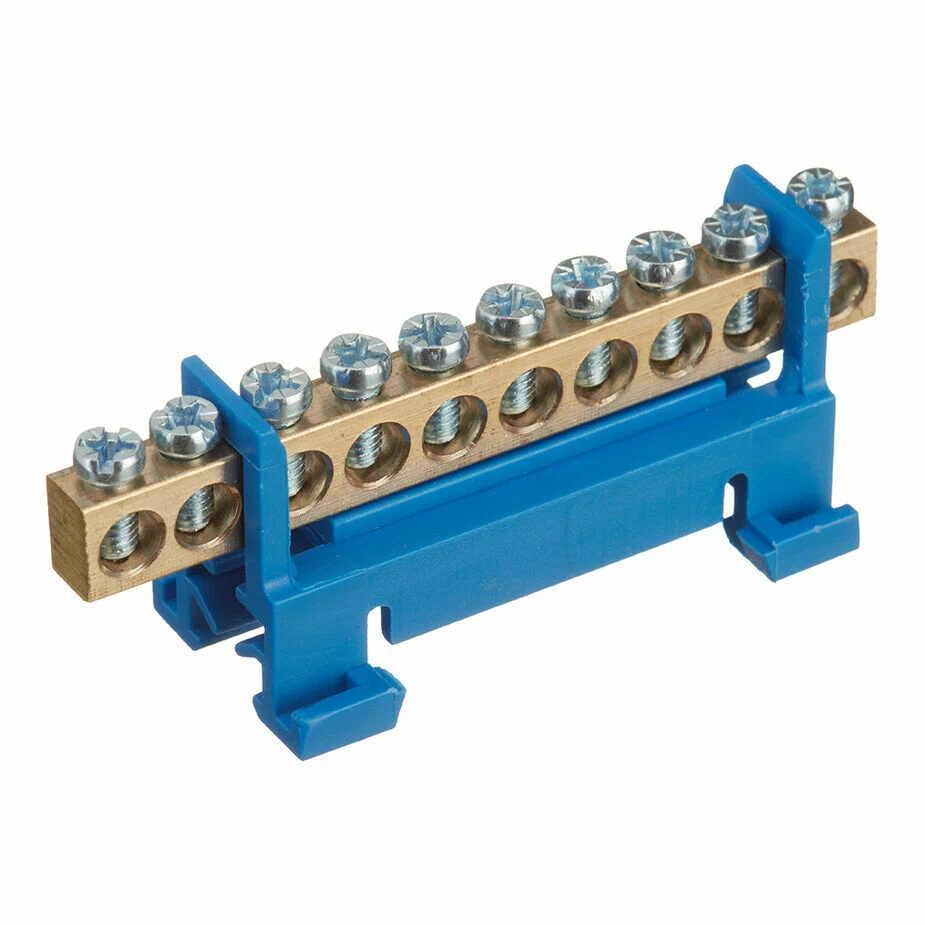 Шина нулевая с лапками 10 контактов