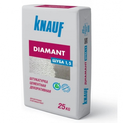 Штукатурка короед 1,5мм Кнауф Диамант 25кг (Knauf Diamant) декоративная 