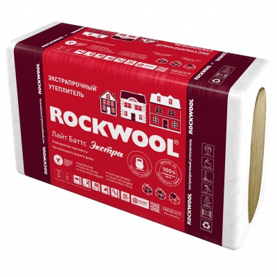 Утеплитель Rockwool Лайт Баттс Экстра 1000х600х50мм (4,8м2) (0,24м3)