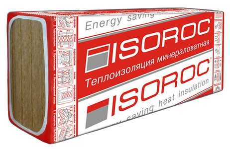 Утеплитель Изорок ПП80 1000х600х50 (3,6м2) (0,18м3) плот.80кг/м3
